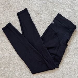 lululemon Power Thru High-Rise Tights with Pockets 28" Black Sz8